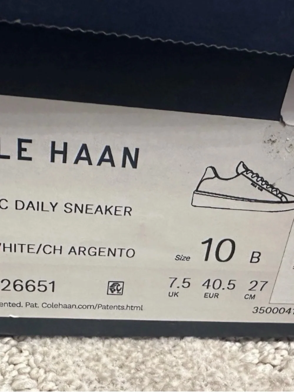 Cole Haan Womens 10B GC Daily Sneaker White Casual And Fashion Sneakers Shoes
